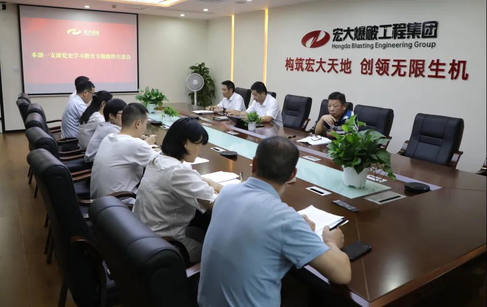 宏大爆破工程集團(tuán)有限責(zé)任公司各黨支部召開(kāi)黨史學(xué)習(xí)教育專題組織生活會(huì)